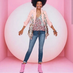 Cabi #5730 Seraphina layered blouse top XS